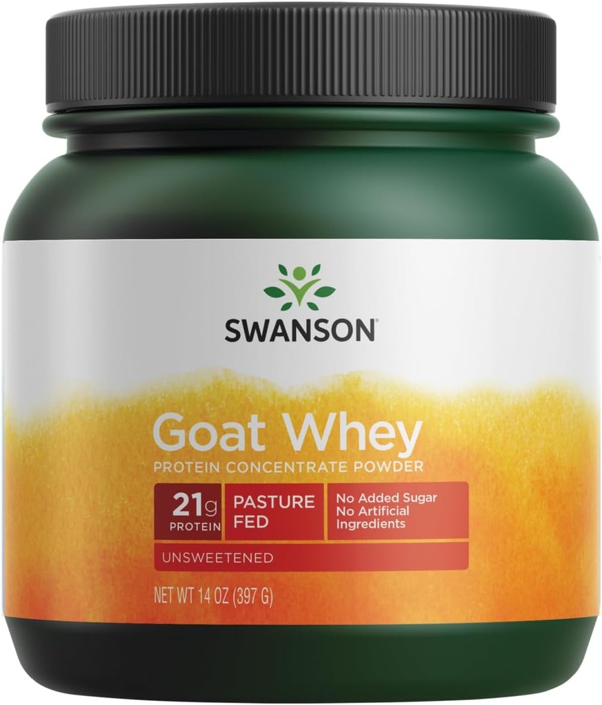Swanson Goat Whey Protein Concentrate 14 Ounce (397 g) Pwdr