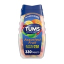 TUMS の余分な強さの心拍手の救助のためのChewable のアントエイドのタブレット、夏のBBQのために大きい - 分類されたフルーツの味- 330 の計算