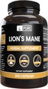 PURE ORIGINAL INGREDIENTS Lion's Mane Capsules, No Magnesium or Rice Fillers, Always Pure (365 Capsules)