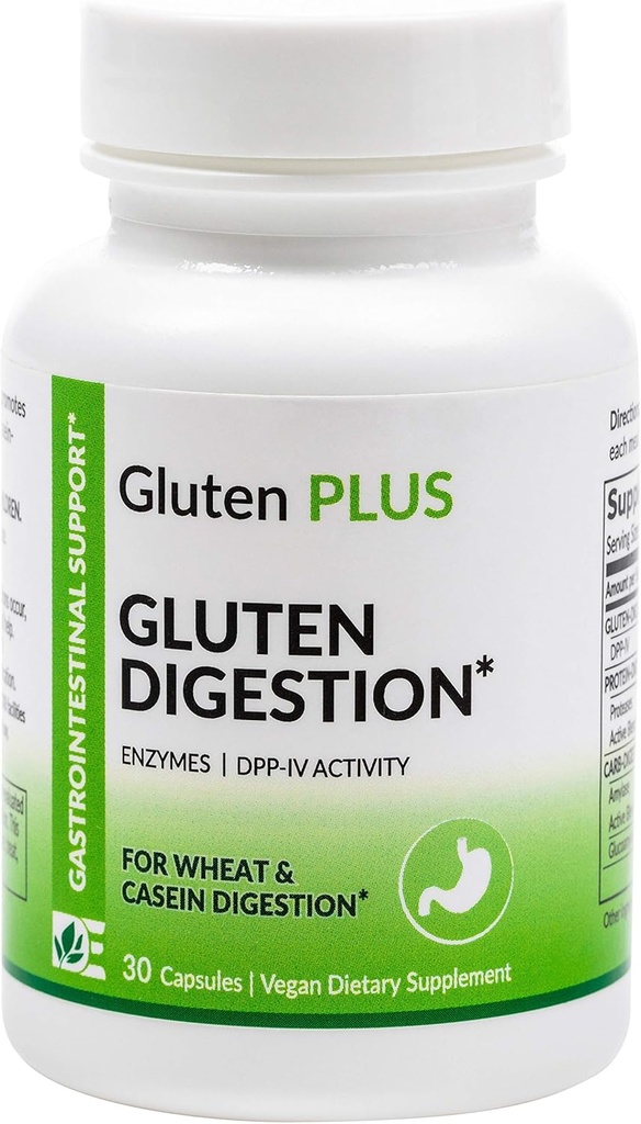 Gluten Digestive Enzyme (30 Count) - Digestive Support - Supplement for Digesting Gluten - Gut Health Support & Nutrient Absorption | 30 Count
