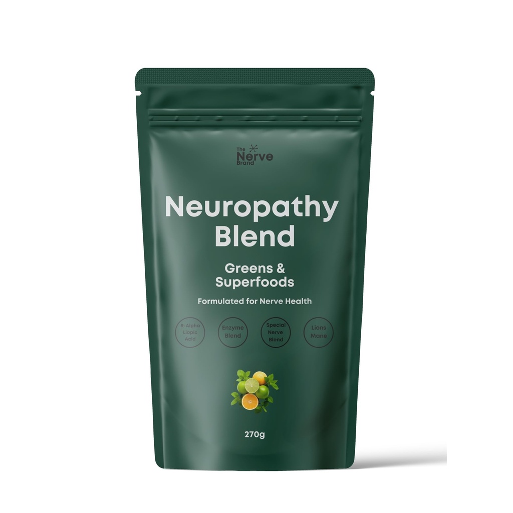 NerveのブランドのNeuropathyのSuperfoodのブレンドはRアルファLipoic酸の600mgのPeripheral Neuropathyのための緑の粉に水をまいます