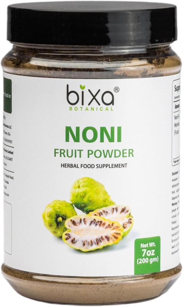bixa BOTANICAL Ayurvedicの自然な草の補足のNoniの粉の純粋で確実な優れた質(MorindaのCitrifolia) 7 Oz/200g