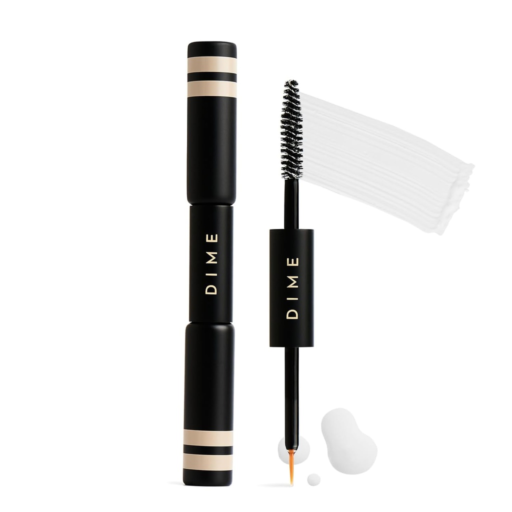 DIMEの美はDuo、旅行Sizedのまつげのブーストの血清および眉毛の強化のゲルのコンボ、ラッシュおよび眉毛の成長の血清、各3のmlを増強します
