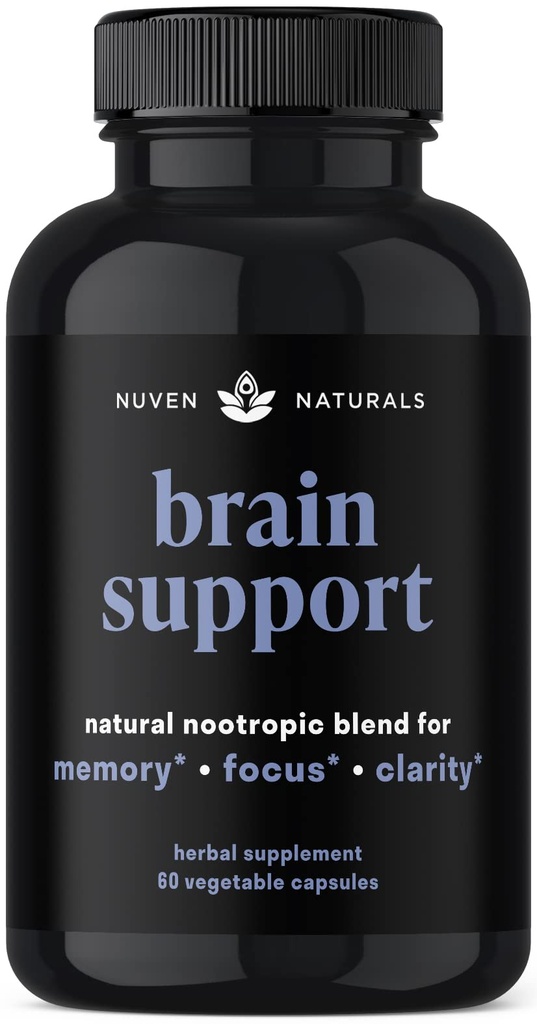 脳サポートサプリメント - ライオンのマネ、Ginkgo Biloba、Bacopa Monnieri&Ashwagandha Root - 自然Nootropics&Brain Boosterと自然な記憶と焦点の補足  60カプセル