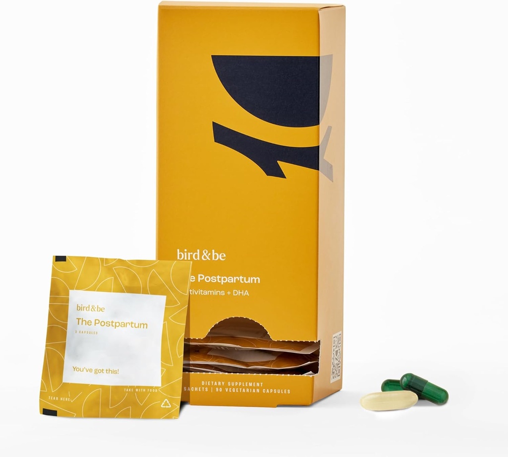 産後 - あなたの第四トリメスターを燃料にするビタミン - ホルモンと回復をサポートする栄養素を持つ医師によって処方 - DHA(オメガ-3)、鉄、コリン、B12-30日の供給