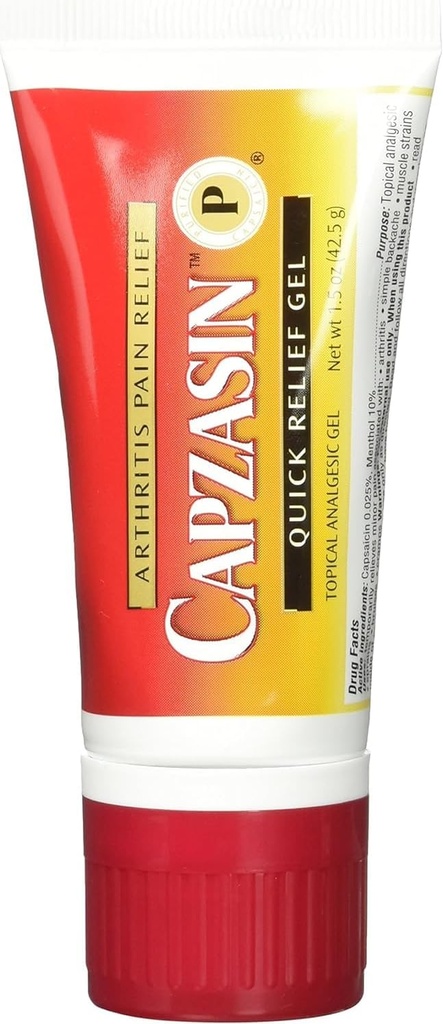 Capzasinの関節炎の痛みの救助、速い救助のゲル、Messsのスポンジのアプリケーター1.5のoz (42.5 g)無し