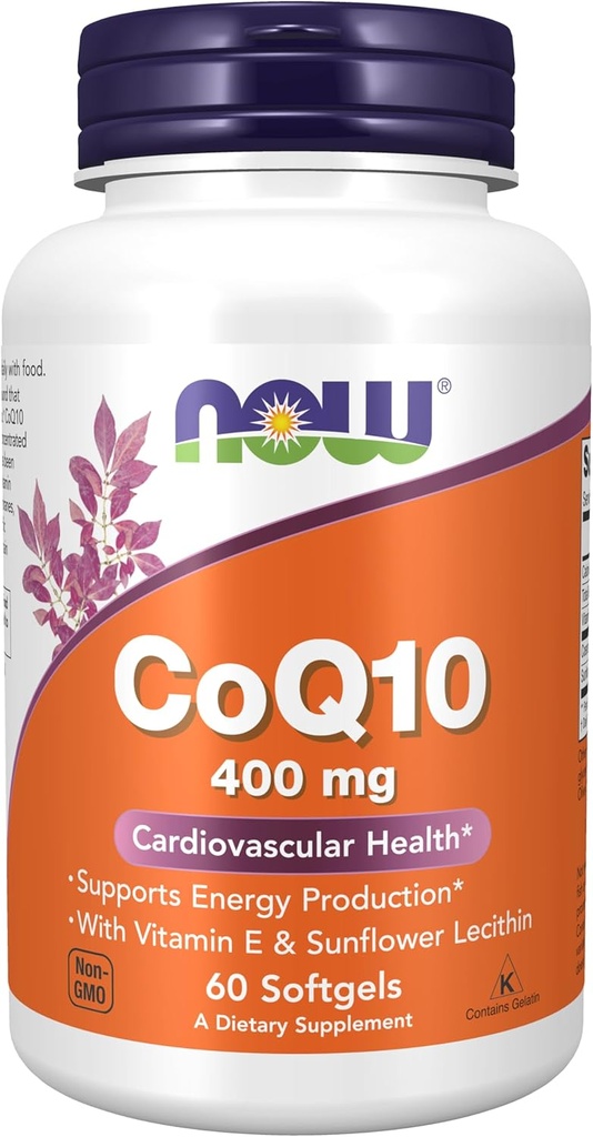 NOWの食糧補足、CoQ10 400のmgの薬剤の等級、発酵、60のSoftgelsによって作り出される全トランス形態