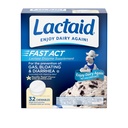 Lactaidの速い行為はLactoseの感受性、オン・ザ・ゴ、バニラのねじれの味、32 x 1のctのためにガス、膨らみ、Diarrheaを防ぐ自然なLactaseの酵素との許容の軽減のChewablesを遅らせます