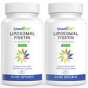 QuercetinとLiposomal Fisetinは1200 mg/のサービング、女性のための高い吸収のポリフェノールの酸化防止剤、Men、非GMOのグルテンフリー、2本のびん-120のSoftgelsを補います