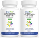 QuercetinとLiposomal Fisetinは1200 mg/のサービング、女性のための高い吸収のポリフェノールの酸化防止剤、Men、非GMOのグルテンフリー、2本のびん-120のSoftgelsを補います