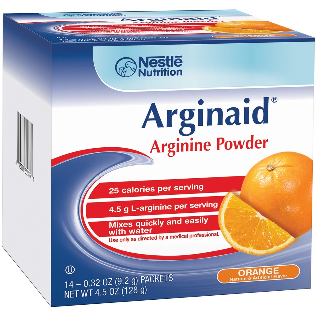 Novartis Nutrition Arginaid - オレンジ(14 9.2gパケットの箱)