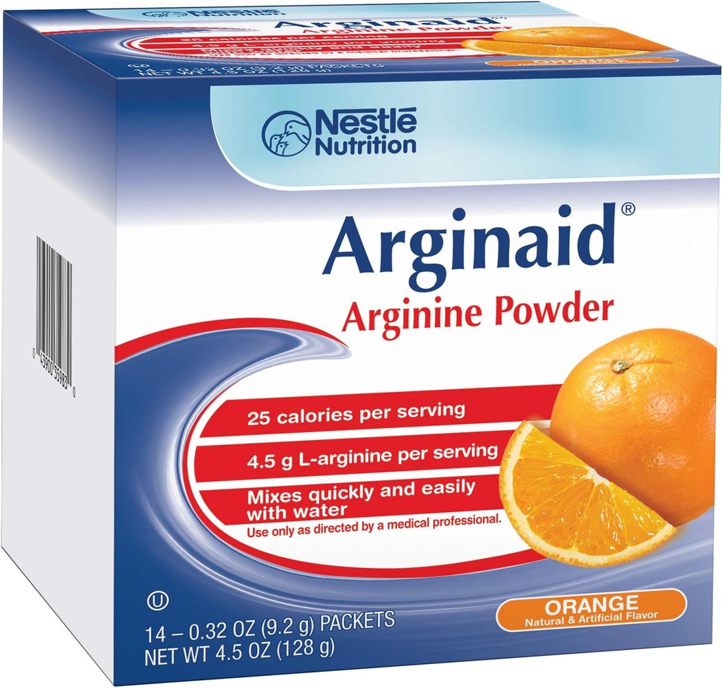 Novartis Nutrition Arginaid - オレンジ(14 9.2gパケットの箱)