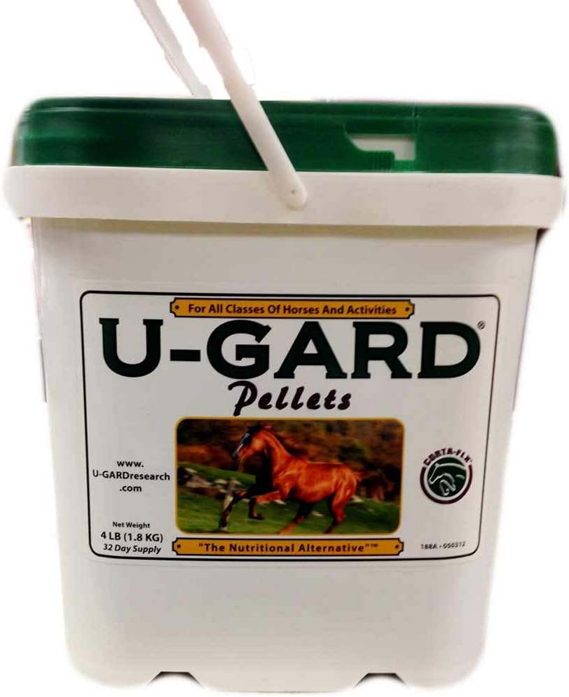 U-Gard Pellets 4 馬と活動のすべてのクラスのためのポンド. カルシウムマグネシウムの食事療法の補足