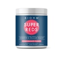 BIOHMスーパーレッド、ビートルートパウダー抗酸化ビートとスムージーミックスとタルトチェリーエキスと19レッドの全食品は、プレバイオティクスとプロバイオティクス、非GMO、レッドベリー味(30サービング)でパック