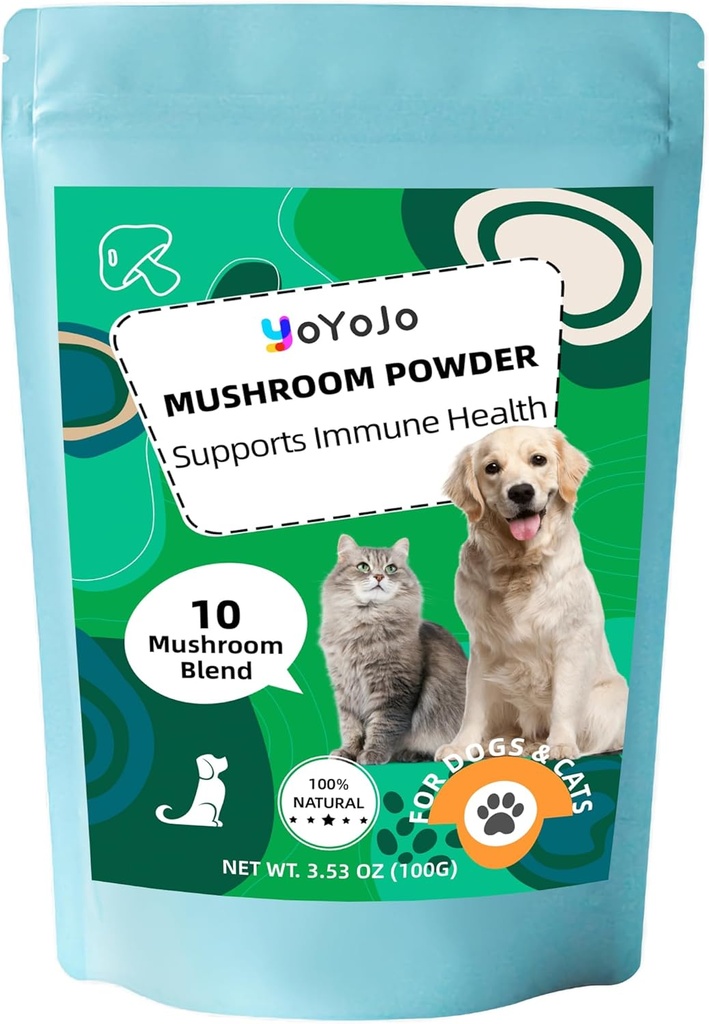 犬と猫のためのキノコ抽出パウダー