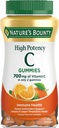Nature's Bounty Vitamin C Gummies 700mg、大人のための高い効力のビタミンCのChewable Gummies、免疫サポートサプリメント、栄養補助食品、オレンジ味、60 Ct