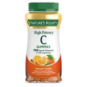 Nature's Bounty Vitamin C Gummies 700mg、大人のための高い効力のビタミンCのChewable Gummies、免疫サポートサプリメント、栄養補助食品、オレンジ味、60 Ct