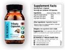 DR WAKDE's Trikatu Capsules (60 Veg Caps, Plant-Based Supplement, Ayurvedic Herb, All Natural, Vegan)