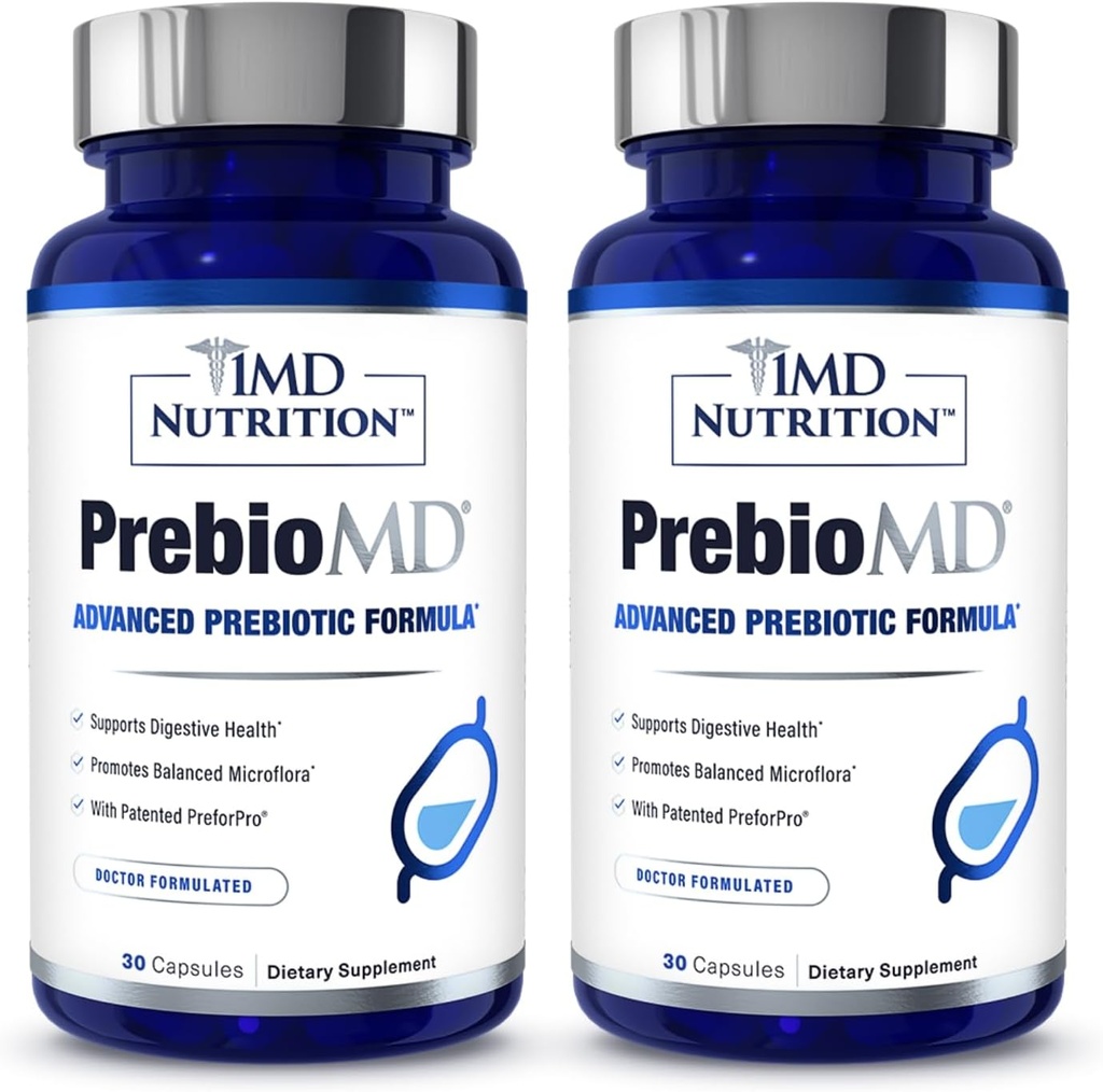 1MD栄養PreBioMD - PreforProのプレバイオティクス | 健康消化と有益な細菌をサポート