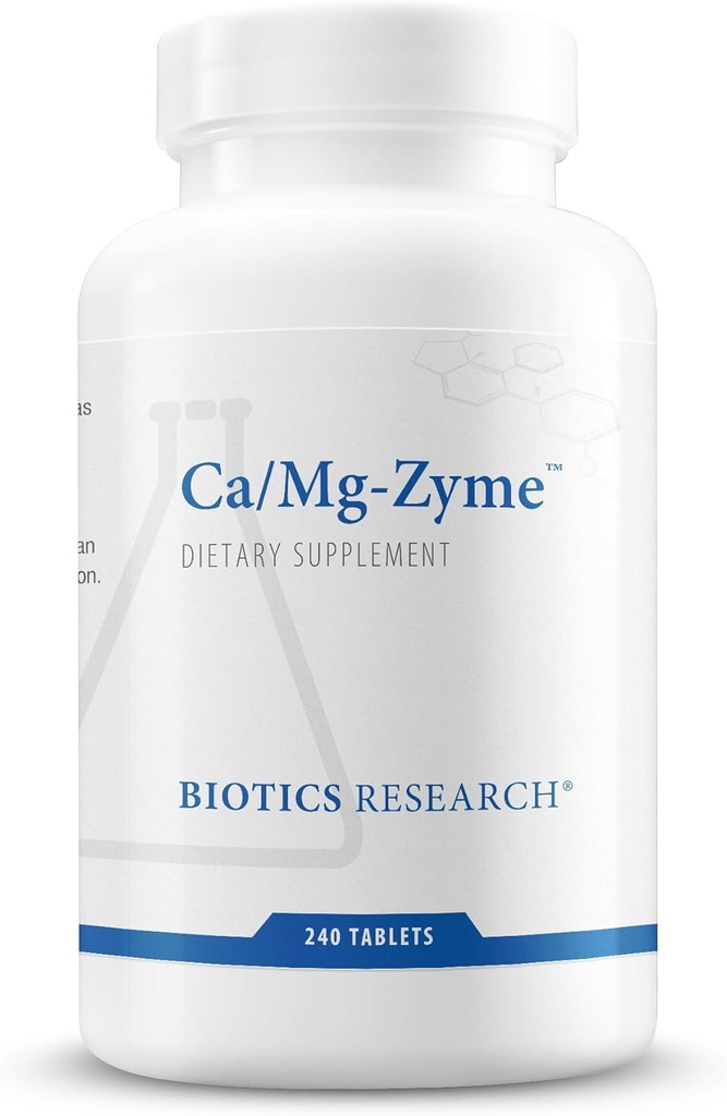 バイオティクスの研究 Ca-Mg-Zyme カルシウム マグネシウムの方式、高吸収性、骨サポート、筋肉機能、神経系の健康 240T