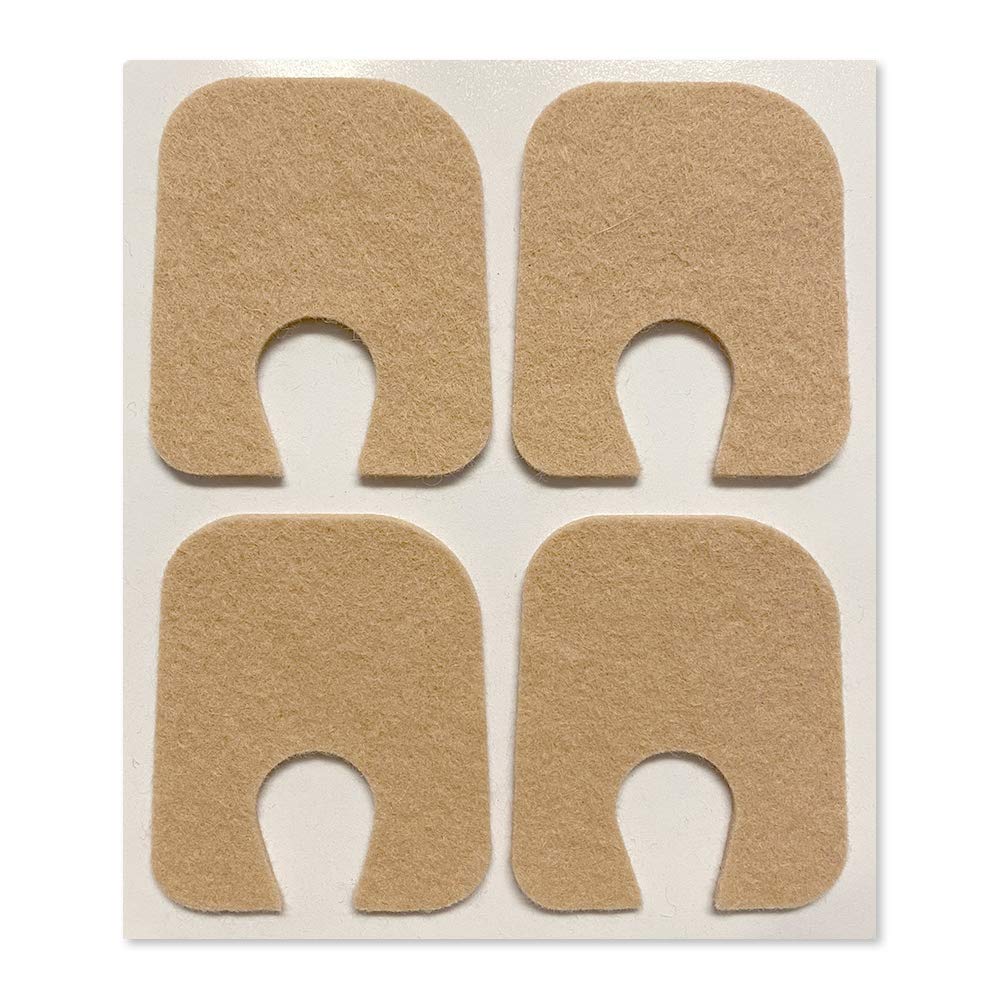 Aetna Foot Products - Adhesive Felt U-Shaped Callus or Toe Pads, Pack of 100, 1/8" Thick