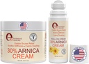 Arnica Cream & Arnica Gel Roll-On 2PK for Bruising and Swelling, Soothe Sore Muscles & Joint with Vitamin K, 30% Arnica Montana, ヒアルロン酸&アルギニン
