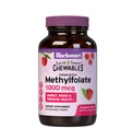 Bluebonnet EarthSweet Methylfolate 1000のmcgの細胞活動的な補酵素5-MTHF Lメチルの葉酸塩の補足- Prenatal及びエネルギー サポート-非GMO、ビーガン、グルテンフリー-ラズベリー- 90のChewableタブレット