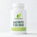 Gastritis y Ulceras、消化器サポート、Slippery Elm Bark、Goldenseal Root、90カプセル