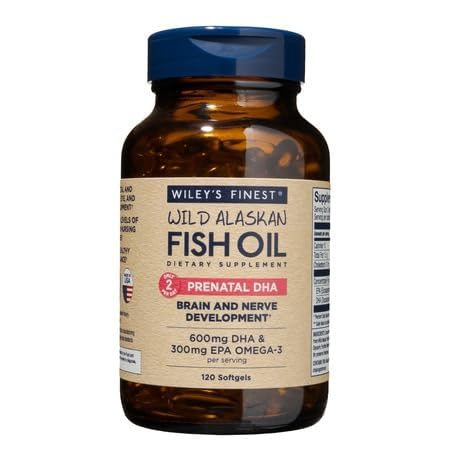 ウィリーの最高級のワイルドアラスカフィッシュオイルプレナタルDHA - 900mg EPAとDHAオメガ3s妊娠中の女性と授乳中の母親 - 120 Softgels(60 Prenatal Vitaminサービング)