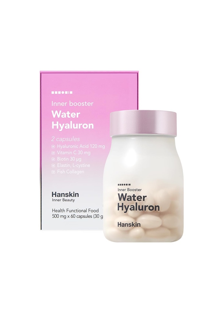 ヘア、肌、しわ、爪のハスキンヒアルロン酸サプリメント | L-Cysteine、ビオチン、ビタミンC、コラーゲン | 健康な肌の栄養補助食品 | 60カプセル