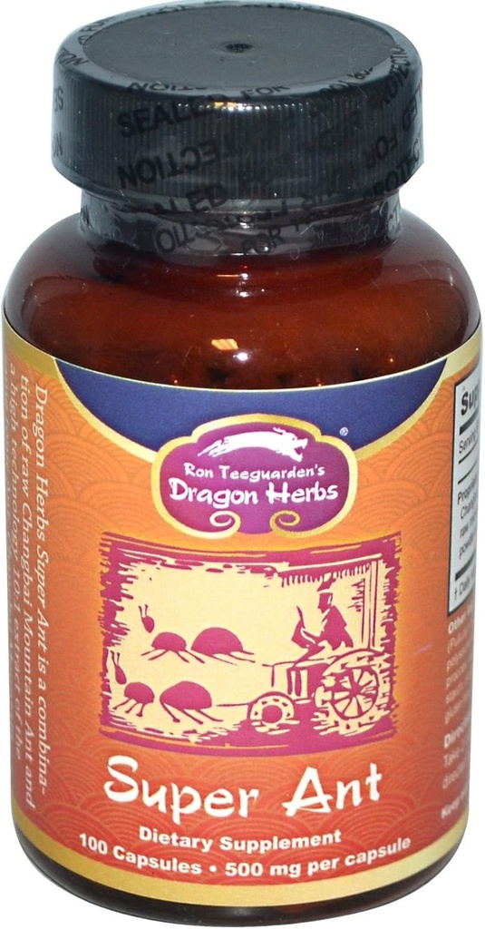 スーパーアント、500mg、100カプセル、ドラゴンハーブ