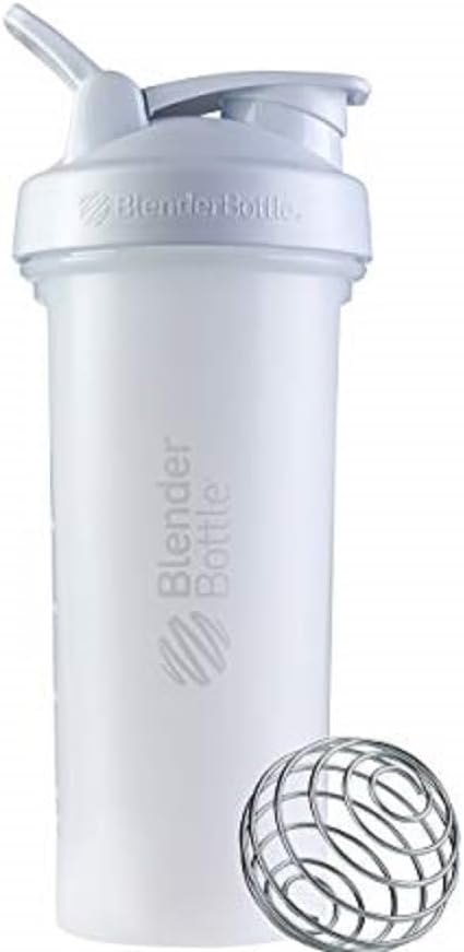BlenderBottle古典的なV2シェーカーボトルは、タンパク質シェイクスとプレワークアウト、28-オンス、ホワイトに最適です