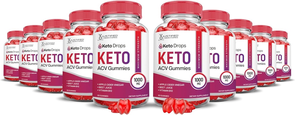 (10パック) KetoはKeto ACVのグミーの高度の方式1000MG Ketoの低下のKetoのグミーのApple Cider VinegarをPomegranateのビート ジュースの粉B12ビーガン非GMO 300のガミーと合わせました