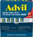 Advil Ibuprofen、200mg (2の上塗を施してあるタブレットの50のパケット) 50 ea (パッキング3)