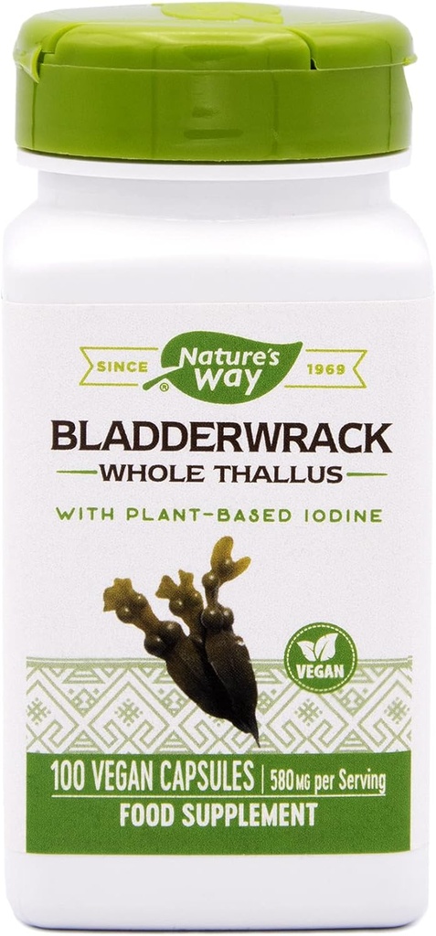 Nature's Way Bladderwrack - 100 Vegetarian Capsules