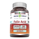 アメージングフォーミュラ 葉酸1000 麻薬(1Mg) | 240錠サプリメント | ビタミンB9 | 非GMO | グルテンフリー | アメリカ製