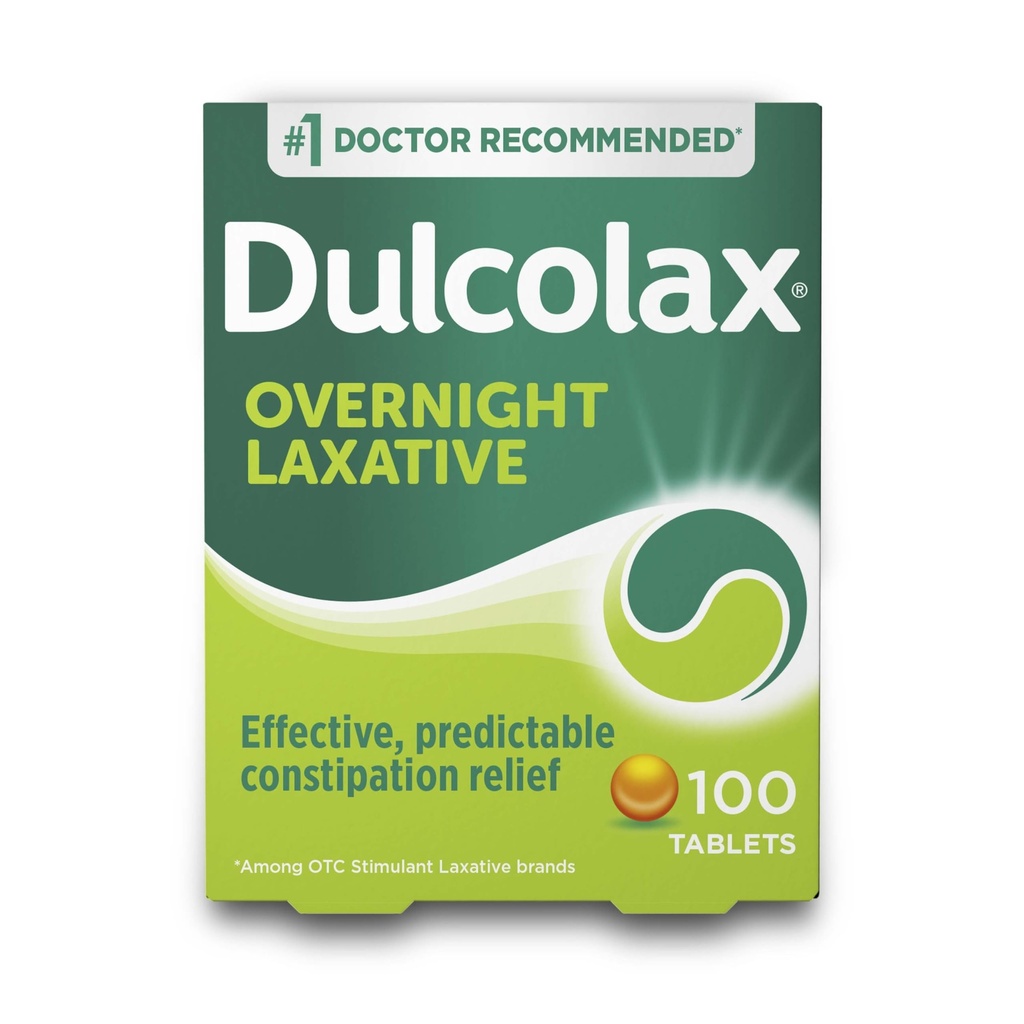 Dulcolaxの興奮剤の乳剤のタブレット、予測可能及び有効な便秘の救助、Straining及びBloatingのBisacodyl 5 mgの100の計算を信じて下さい