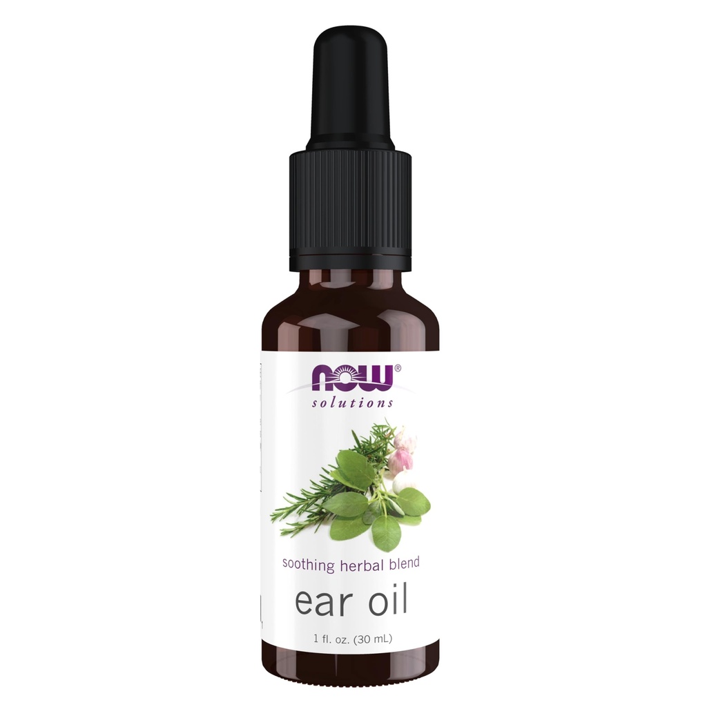 NOWの解決、耳オイル、穏やかで草のブレンド、穏やかな不快感か苛立ちで大きい、1-Ounce