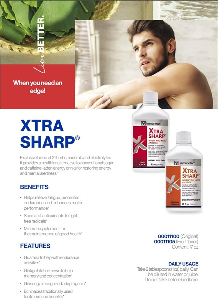 Immunotec Xtra-Sharp Fruit Flavor