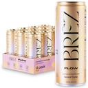 BREZ FLOWのライオンのマネのきのこの飲み物、12パック、非注入された、アダプトゲン、緩和し、持ち上げ、そして社会的、スパークリングレモンエルダーフラワートニック12 Fl oz