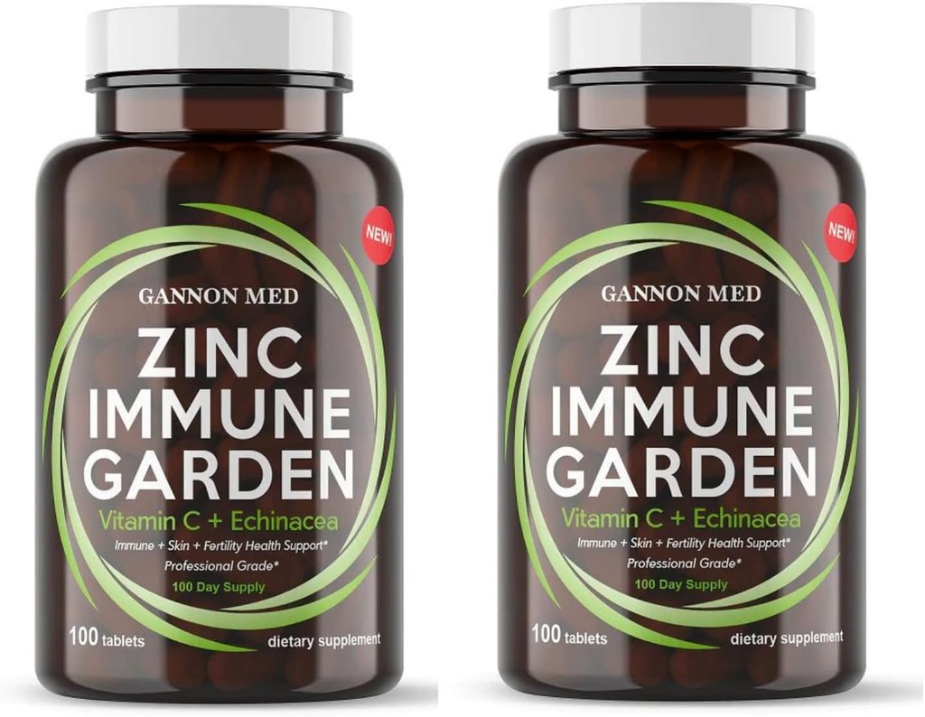 Zinc Supplement for Immune Support & Reproductive Health - Chelated Zinc, Echinacea, Vitamin C - Immune Booster for Adults & Kids - High Absorption 60 Capsules for Men & Women - Non-GMO, Vegetarian