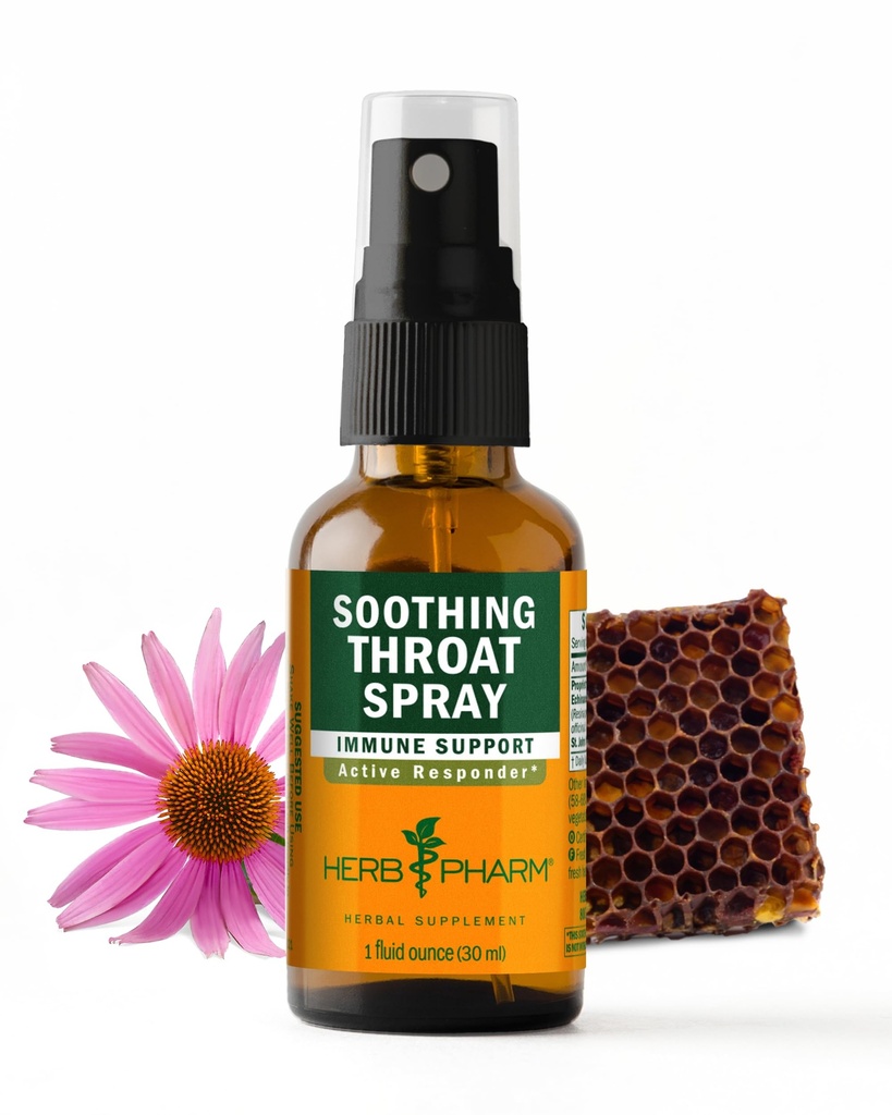 Echinacea および Propolis が付いているハーブ Pharm の Soothing Throat のスプレーの草の方式、1 つの Fl Oz (パッケージ 1)