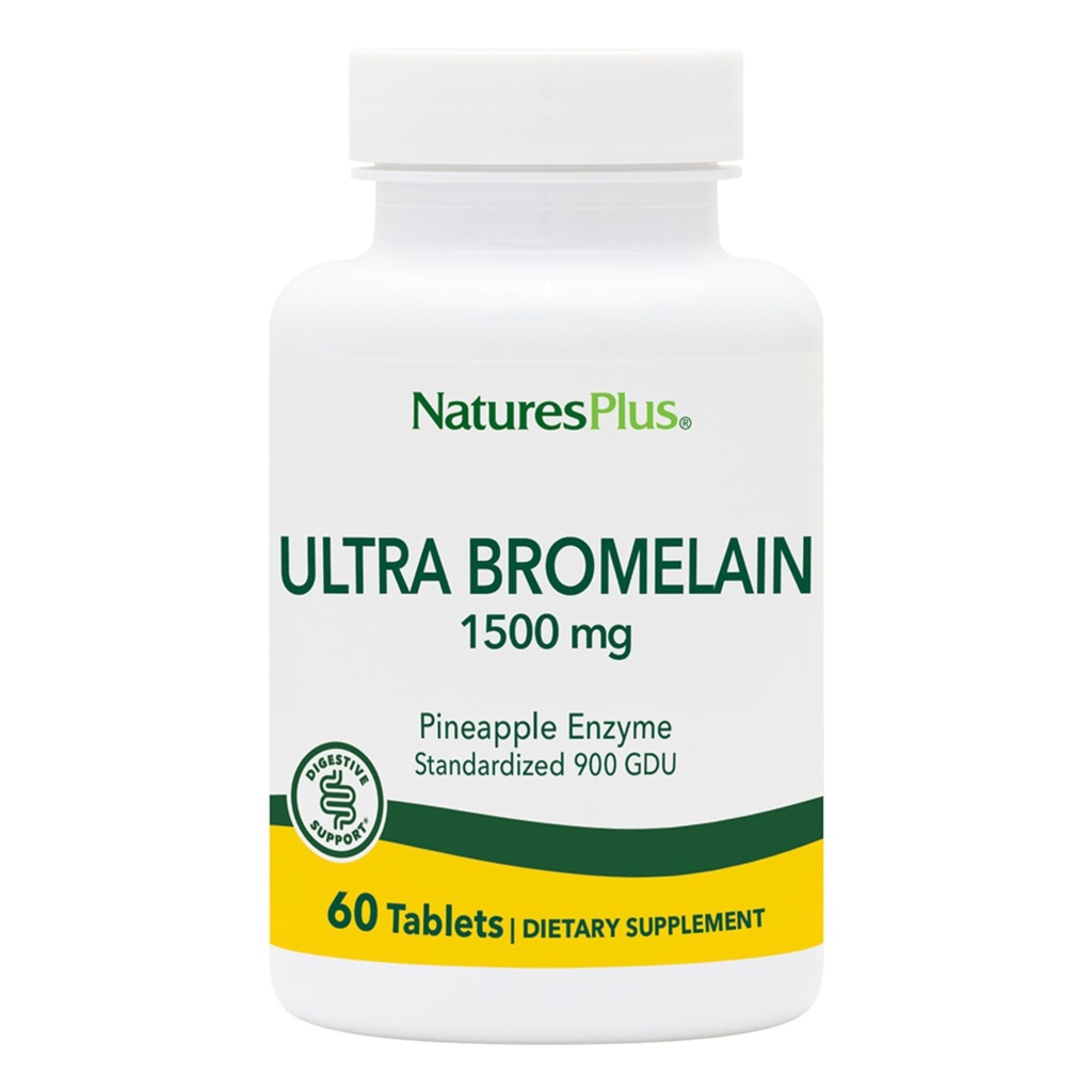 NaturesPlus超Bromelain - 60錠 - パイナップルBromelainの1500mg - 共同サポートを提供し、消化器の健康を促進 - 60のサービング