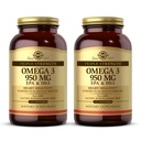 ソルガートリプル強度オメガ3 950 mg - 100 Softgels、2のパック - サポートジョイント&スキンヘルス - 非GMO、グルテンフリー、酪農場無料 - 200 Totalサービング