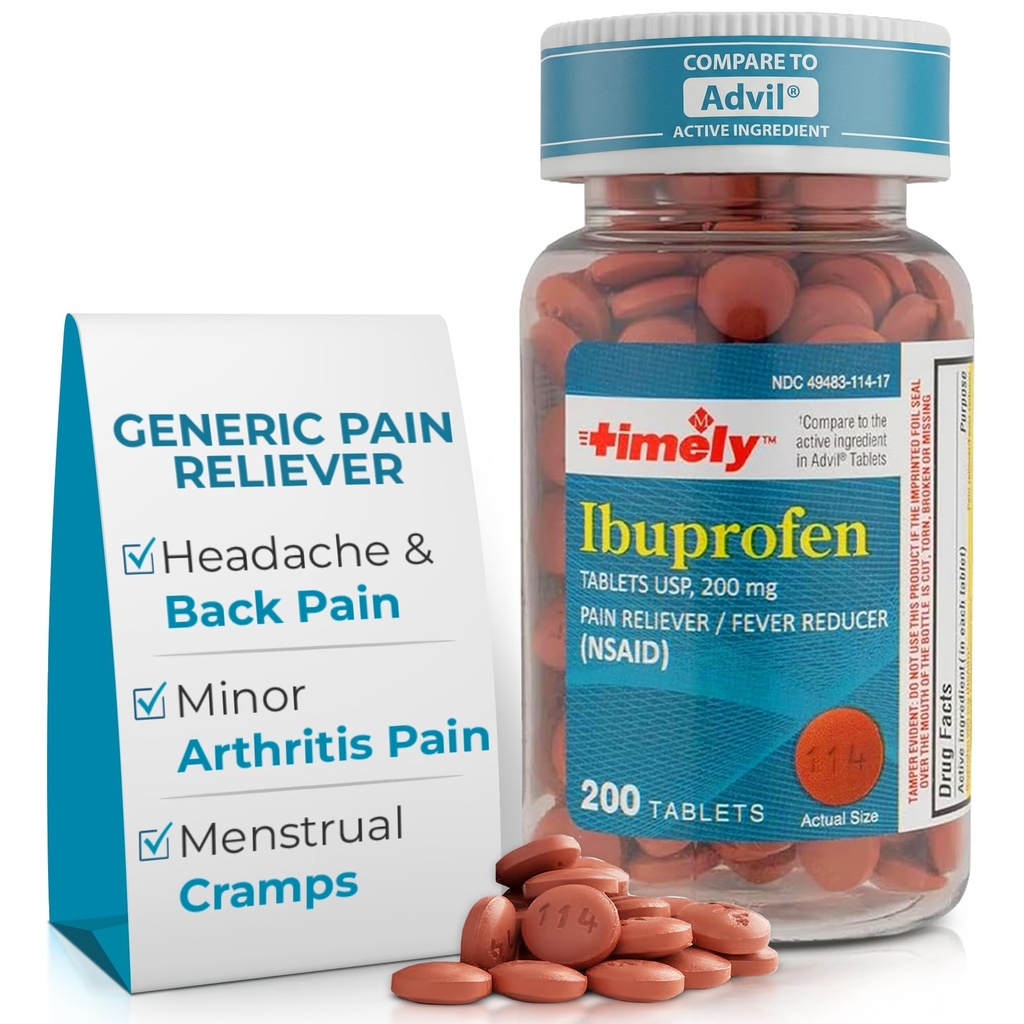 株式会社タイムキャップ LABS 時機を得たIbuprofen 200mg 200のタブレット- (NSAID)頭痛のための痛みの軽減の丸薬、歯の痛み、筋肉痛、関節炎の苦痛、ボディ痛み