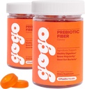 大人のためのGOGO繊維のガミー、60のカウント(パッケージ2) - プレバイオティックチキンルートインリン繊維のサプリメント - 消化管の腸の健康のための毎日のGummy繊維 - 非GMO、ビーガン&クエルティーフリー