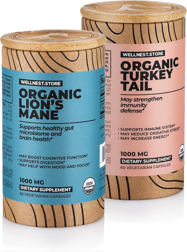 ウェルネスト。 ライオンのマネ(60ct)+ トルコの尾(60ct)のカプセルの束を貯えて下さい