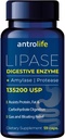 ANTROLIFE Digestive Health Supplement - Enzymes with Lipase Nutritional Supplements & Amylase for Digestive Comfort - Dietary Supplement - 59 Capsules