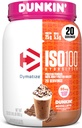 Dymatize x Dunkin' Mocha Latte ISO100の乳白色蛋白質の粉、95mgカフェイン、蛋白質の25g、5.5g BCAAs、120 Cal。、グルテンフリー、1g脂肪、1g砂糖、3g炭水化物(20のサービング)