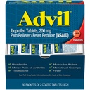 Advilの痛みのRelieverおよび熱心な減力剤、頭痛、腰痛、月経の痛みおよび接合箇所の痛みの軽減のためのIbuprofen 200mgの痛みの軽減薬 - 50x2上塗を施してあるタブレット